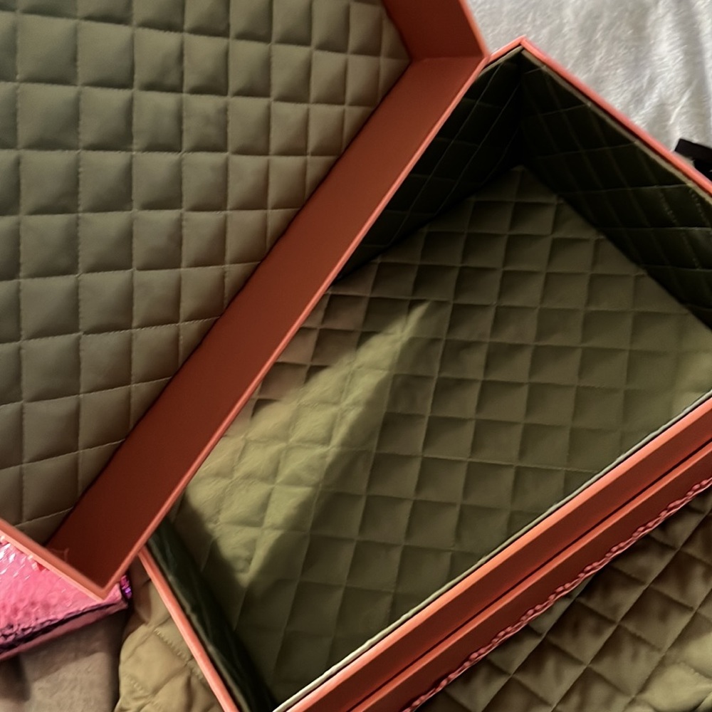 NWT Pink Shiny Gucci Horsebit ‘55 Anaconda Bag Comes with EVERYTHING - Picture 11 of 16